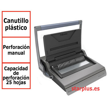 Encuadernadora eléctrica Fellowes Galaxy para canutillo de plástico