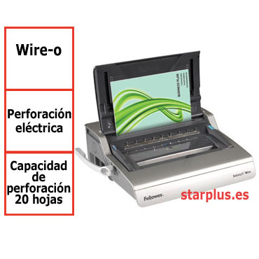 Encuadernadora eléctrica Fellowes Galaxy E Wire para wire-o