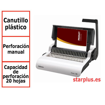 Encuadernadora Fellowes Pulsar+ canutillo plástico 5627601