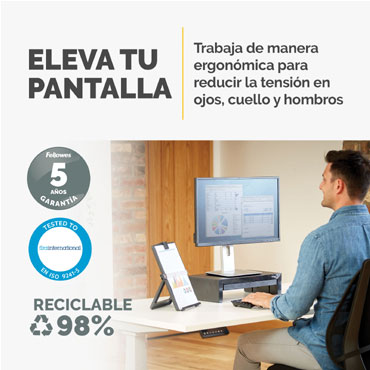 Elevador para monitor Fellowes Designer Suites 8038101