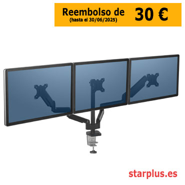 Plataforma 3 monitores Platinum Series Fellowes 8042601