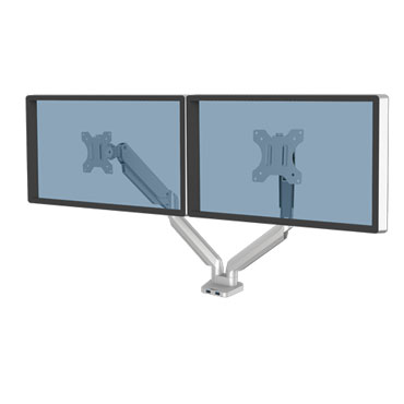Plataforma plata 2 monitores horizontales  Platinum Series Fellowes 856501