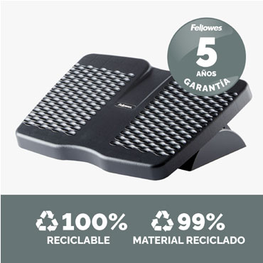 Reposapiés ergonómico Fellowes Refresh negro &8066001