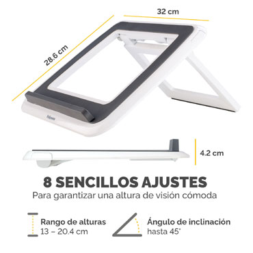 Elevador para Portátil Spire Series Fellowes Blanco 8210101