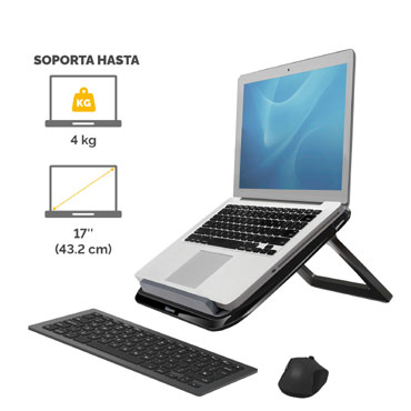 Elevador para Portátil Spire Series Fellowes Negro 8212001