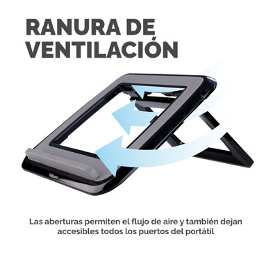 Elevador para Portátil Spire Series Fellowes Negro 8212001