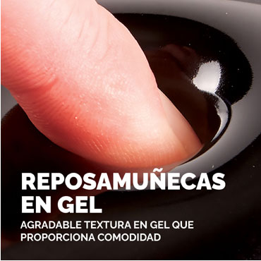 Reposamuñecas para Teclado Fellowes Crystals Gel Negro 9112201