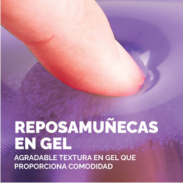 Reposamuñecas para Teclado Fellowes Crystals Gel Violeta 9143703