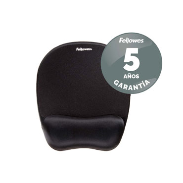 Alfombrilla con reposamuñecas Memory foam Negro &9176501