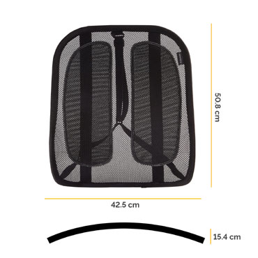 Respaldo Lumbar Mesh Office Suites  Fellowes Negro 9191301