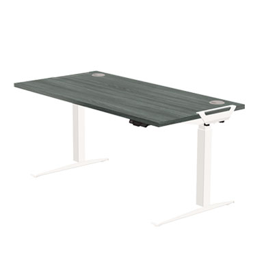 Estructura metálica para mesa regulable en altura Levado Blanco