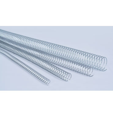 Pack de 100 espirales metálicas Plata 6 mm