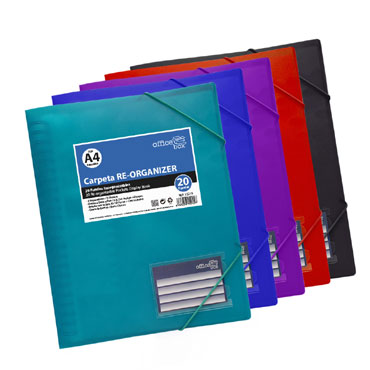 Reorganizer 20 fundas Din A-4 colores Office Box 15215