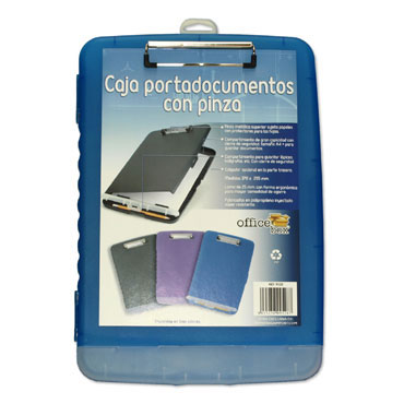 Caja portadocumentos con pinza azul Office Box 9528