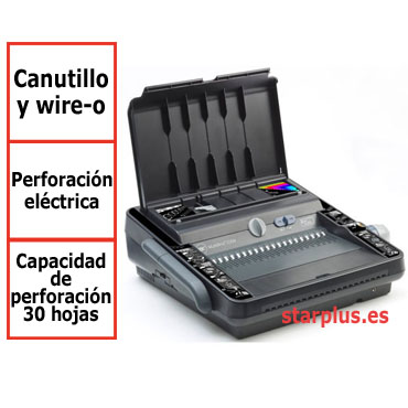 Encuadernadora GBC MultiBind 230E para canutillo plástico y espiral metálico