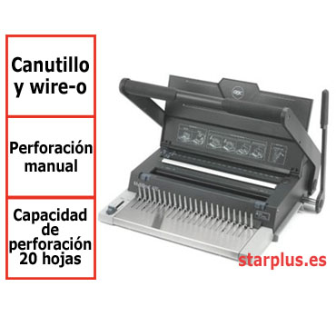 Encuadernadora GBC MultiBind 420 para canutillo plástico y wire-o