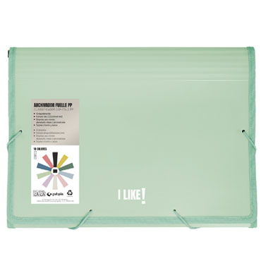 Clasificador 13 posiciones verde claro Like Grafoplás 02963521