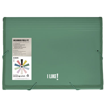 Clasificador 13 posiciones verde oscuro Like Grafoplás 02963522