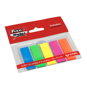 5 colores x 25u. notas 1/2 5 colores x 25u. notas 1/2