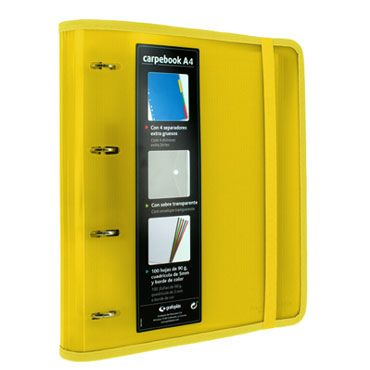 Carpeta Carpebook Multiline amarilla Grafoplás 8810060