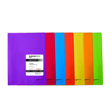 Carpeta 20 fundas Blackline morada Grafoplás 01451835