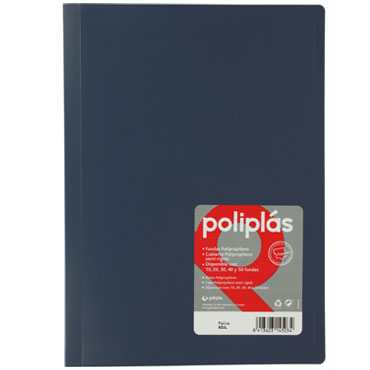 Carpeta 40 fundas Poliplás Folio verde agua Grafoplás 01440026 Carpeta 40 fundas Poliplás Folio verde agua Grafoplás 01440026