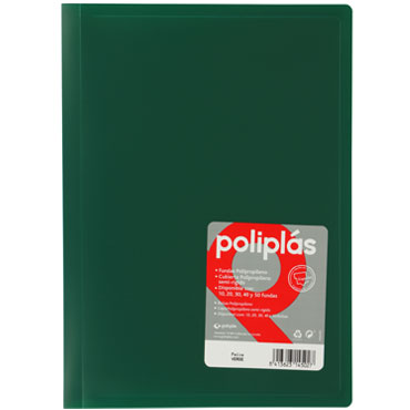Carpeta 40 fundas Poliplás Folio negra Grafoplás 01440010 Carpeta 40 fundas Poliplás Folio negra Grafoplás 01440010