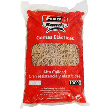 Gomas 10 cm. 2 mm. 1 Kg. Fixo 00047340