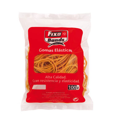 Gomas 8 cm. 2 mm. 100 g. Fixo 00045240