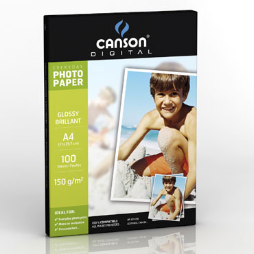 100HJ papel Glossy Everyday 150 g/m² Din A-4 Canson
