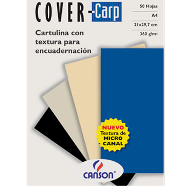 PQ50 Cover carp crema 360 g/m2 Din A-4 Canson