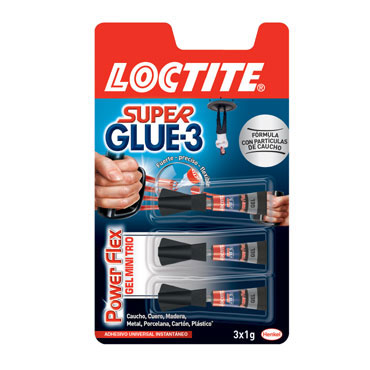 Pegamento Super Glue3 Mini Trío 3x1 g. Loctite 2056169