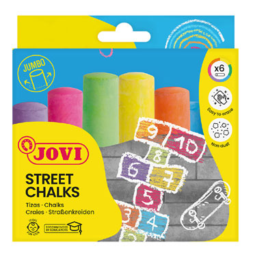 6 tizas Jumbo colores Jovi 1030 6 tizas Jumbo colores Jovi 1030