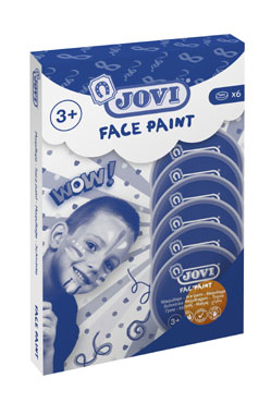 6 botes Face Paint 8ml. naranja Jovi 17104