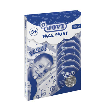 6 botes Face Paint 8ml. plata Jovi 17137