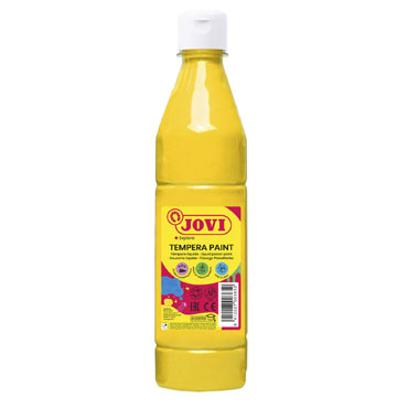 Botella témpera líquida amarilla 500 ml.  Jovi 50602