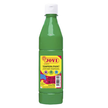 Botella témpera líquida verde medio 500 ml.  Jovi 50617