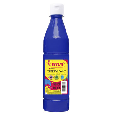 Botella témpera líquida azul ultra 500 ml.  Jovi 50624