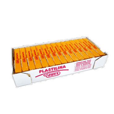 15 pastillas plastilina 150 g. amarillo oscuro Jovi 7103