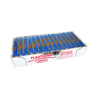 15 pastillas plastilina 150 g. azul oscuro Jovi 7113