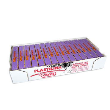 15 pastillas plastilina 150 g. lila Jovi 7114