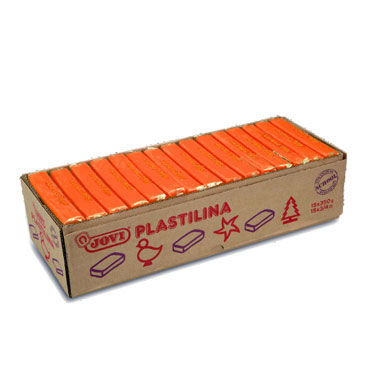 15 pastillas plastilina 350 g. naranja Jovi 7204