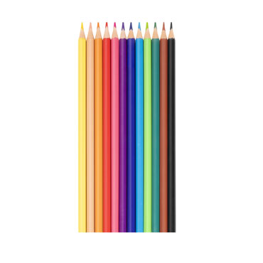 12 lápices de color sin madera Jovi 734/12