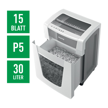 Destructora Leitz IQ Office Pro P5 blanco/plata 80050000