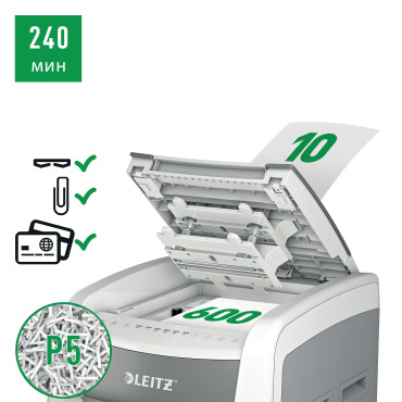 Destructora automática Leitz IQ Pro 600 P5 blanca 80180000