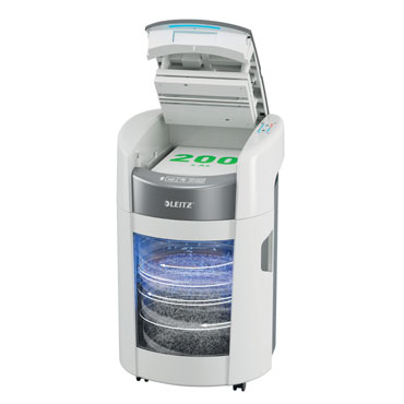 Destructora Leitz IQ Optimax AutoFeed Home Office 200 P4 blanco 880400000