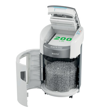 Destructora Leitz IQ Optimax AutoFeed Home Office 200 P4 blanco 880400000
