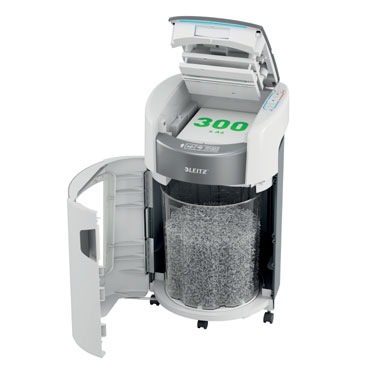 Destructora Leitz IQ Optimax AutoFeed Small Office 300 P5 blanco 80410000