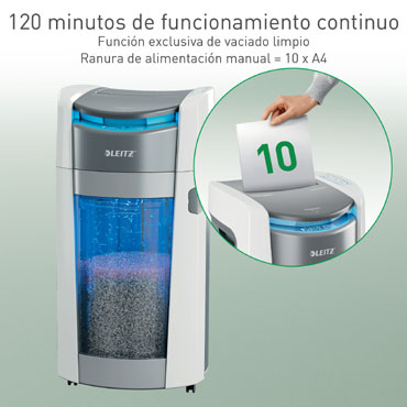 Destructora Leitz IQ Optimax AutoFeed Office Pro 600 P5 blanco 80430000