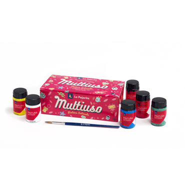 6 botes 35 ml. pintura satinada La Pajarita 119097 6 botes 35 ml. pintura satinada La Pajarita 119097